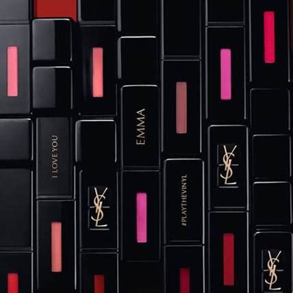 ysl beauty engraving manhattan|ysl beauty icon engraving.